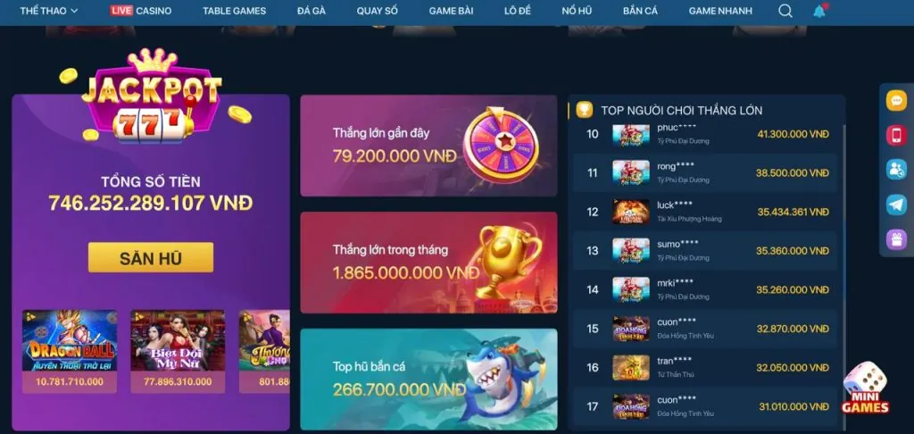 Kho game đa dạng 789bet